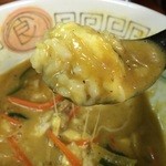 ラーメン ミート - 201510 ミート ★カレーラーメン丼（990円）★カレー&チーズ&ご飯