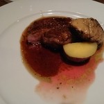 キャトルラパン　神戸三宮 - 3500円コース肉料理・鴨肉とフォアグラのソテー