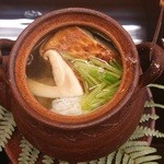 露庵 菊乃井 - 松茸と鱧の土瓶蒸し