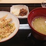 露庵 菊乃井 - 松茸ごはんと味噌汁