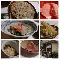 ひろ作 - コース
                    春に行ったので桜のアイスがデザートでした。後輩が写真編集してくれました。