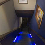 Toppu Noto - （青山だけに）青いLED照明に導かれ、階段を下りてゆきます