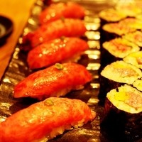 炭火焼肉 なかはら - リブ芯の握りと巻物