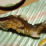 真木温泉 - 川魚の塩焼き