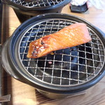 真木温泉 - 焼いて食べるのでアツアツ