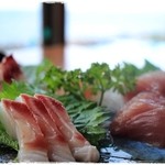 ぼら納屋 - お刺身がぷりっプリ