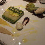 野菜のテリーヌ　花ズッキーニのフリット