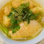 麺や 維新 - ゆず塩ワンタン麺