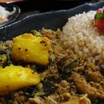 旧ヤム邸 空堀店 - きのこを煮込んだの和風キーマ