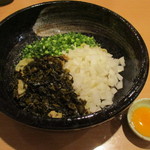 彩蓮 - 自家製高菜炒めのまぜそば～たまり醤油の誘惑～！(2015,09/29)