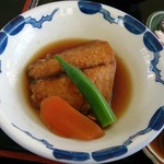 お宿 うおたけ - お刺身定食の煮魚2015年