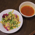 しゃぽー るーじゅ - サラダとスープとドリンクが無料になるクーポン 食べログさんありがとう