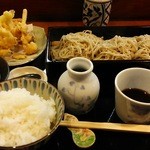 寿和楽の長三郎 - 料理写真:かき揚げせいろランチ