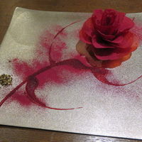 ル スプートニク - ビーツの薔薇とフォアグラのテリーヌ、薔薇のジャムのアガー・シート2