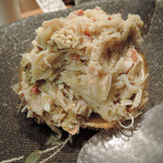 じんぺい - 北海道産 毛蟹のチョモランマ　ズームアップ