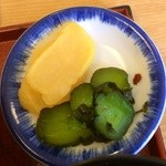 中清 - 沢庵、きゅうりの漬物！