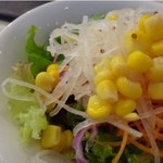 Kuraun Kafe - 野菜サラダ・・お野菜たっぷりです。ドレッシングもいいお味でした。