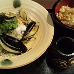 Soba Han - 揚げ茄子みぞれ＋小天丼