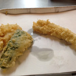 穴子、ピーマン、蓮根