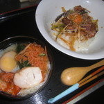 ぶどう組 - ランチ：鰹のユッケ丼＆韓国冷麺