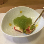 ひろ作 - 【食後のデザート】イチジクのジュレ掛け。