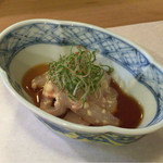 【お造り】カワハギの共和え。