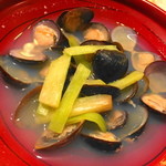 銀座 しまだ - 大しじみの酒蒸し