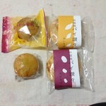 千寿庵 - 小豆パイと芋パイと和スイートポテトとはいから金時、見た目、よくあるお菓子ですが少し上な美味しさ