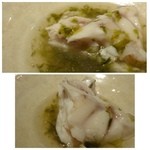 大どころ - ＊身は弾力があり、甘いこと。
      「アオサ」の入った出汁もいいお味です。