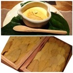 大どころ - 唐津の赤うにをのせた「冷製茶碗蒸し」