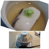 鮨 麻生 平尾山荘 - 鰆の蒸し鮨・・鰆は美味しいですね。優しいお味のお出汁ですので、鰆のお味を邪魔しません。