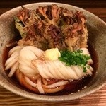 うどん屋 きすけ - まいたけ天ぶっかけ800円（税込）　※2015年10月