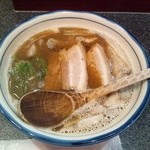 烈志笑魚油 麺香房 三く - かけラーメン