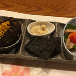涿屋 - 201510再訪 つきだし 前菜3種