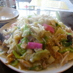 ピントが皿奥の肉にあってます…(^^;皿うどん