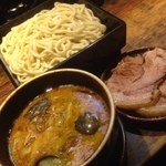 鷹流 - カレーつけ麺＋煮チャーシュー