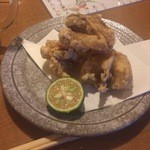 おきらく和食家魚 - 小フグの唐揚げ