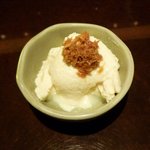 銀の雪 - 山わさび添えの冷や奴