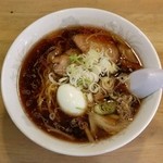 ラーメンの赤れんが - ランチ)正油ラーメン（500円）