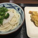 丸亀製麺 - おろし醤油うどん（並） ¥350 ＋ かしわ天 ¥130