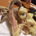 郷土風味 魚来亭 - 2015.10追加　ゲソは揚げてもらいました