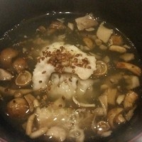 京都和久傳 - 焼き鱧ときのこの椀物(2015年10月)