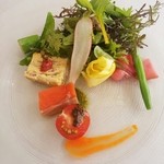 前菜とサラダの盛り合わせ