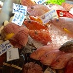 この中から好きな魚、調理法を選んで料理してくれるんです！