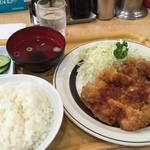 笑店 - Aug,2015　若鶏のカツレツ定食　520円
