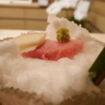 鹿児島産トロ、信州産りんご、静岡産山葵