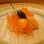 京懐石 吉泉 - 信州産サーモン昆布締め