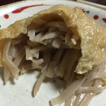 武田そば 風林茶家 - 蕎麦稲荷、断面