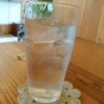 くらしとごはん リクル - セットのドリンクは、梨ビネガー。