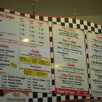 Teddy's Bigger Burgers - 店内のメニュー